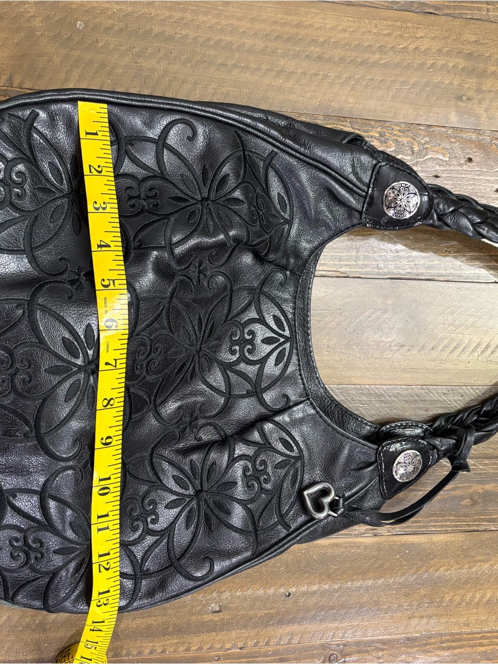 Brighton Florencia Floral Embroidered Hobo Bag - Picture 12 of 14
